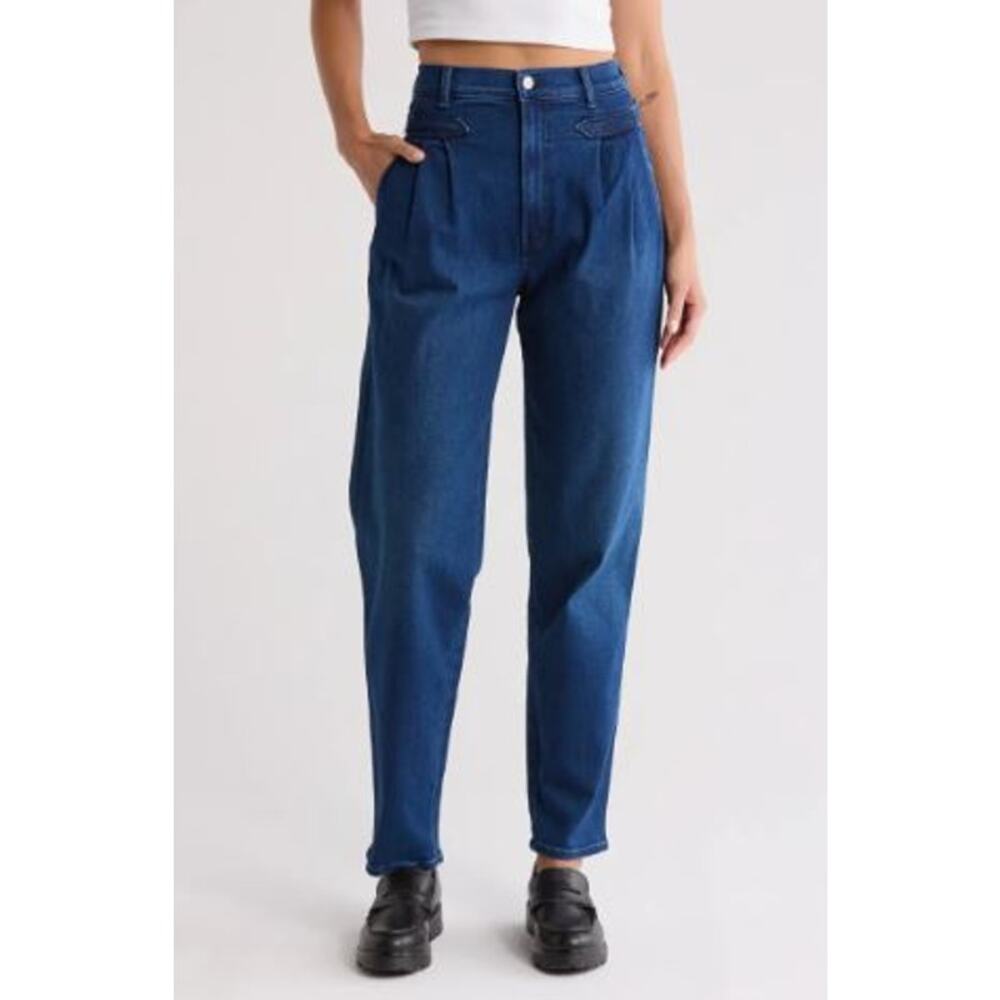 MOTHER The Tabby Tune Up Skimp Jeans Tapered High Rise Taking Shape Size 27 - Picture 6 of 10